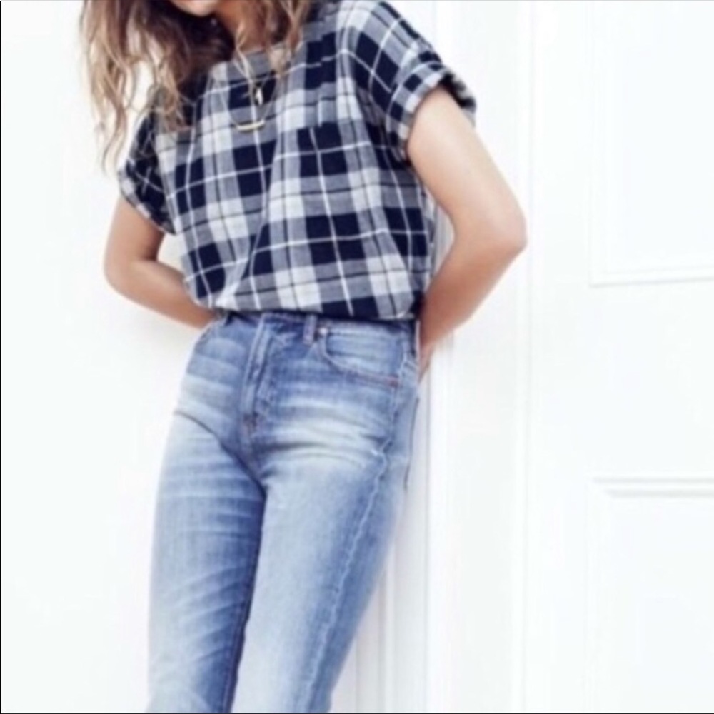 Madewell Plaid Top